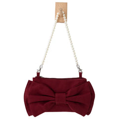 Pearl Hand Bag Shoulder Bag Big Bow Underarm Bag