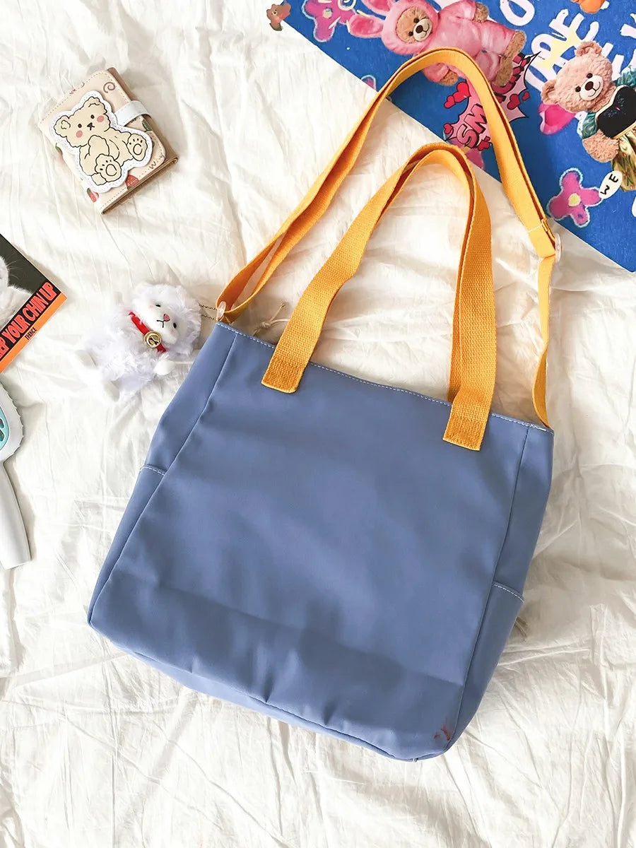 Corduroy Shoulder Bag Women Leisure Shopping Handbag