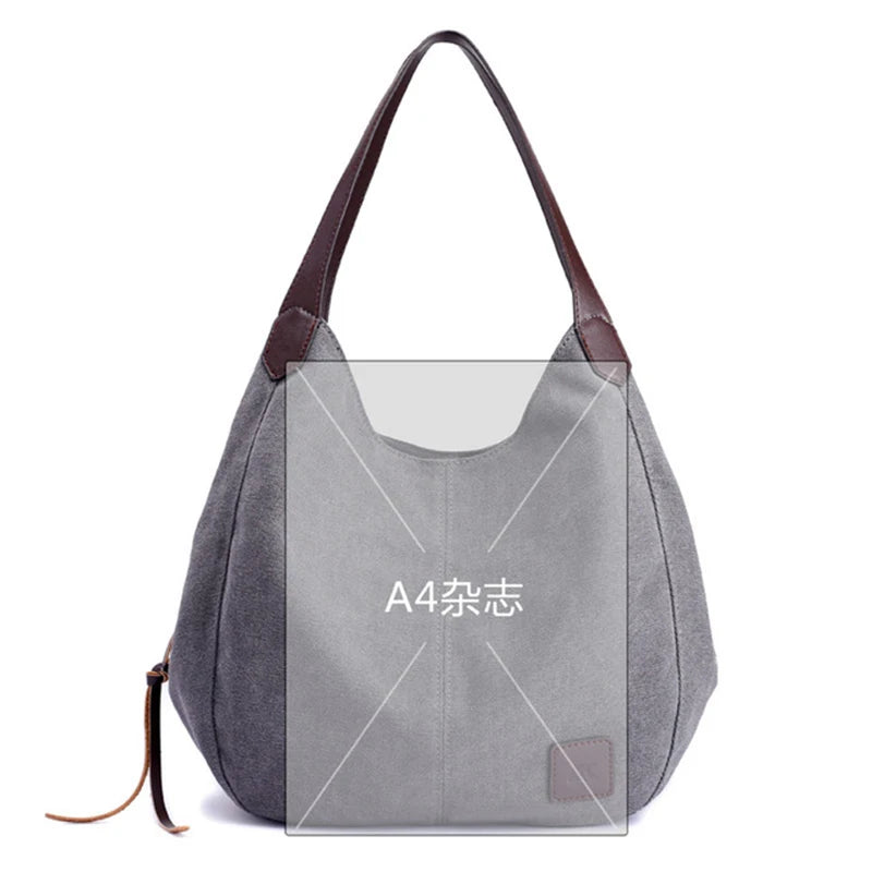 Canvas Shoulder Bag Women Handbags Casual Tote Bags For Women