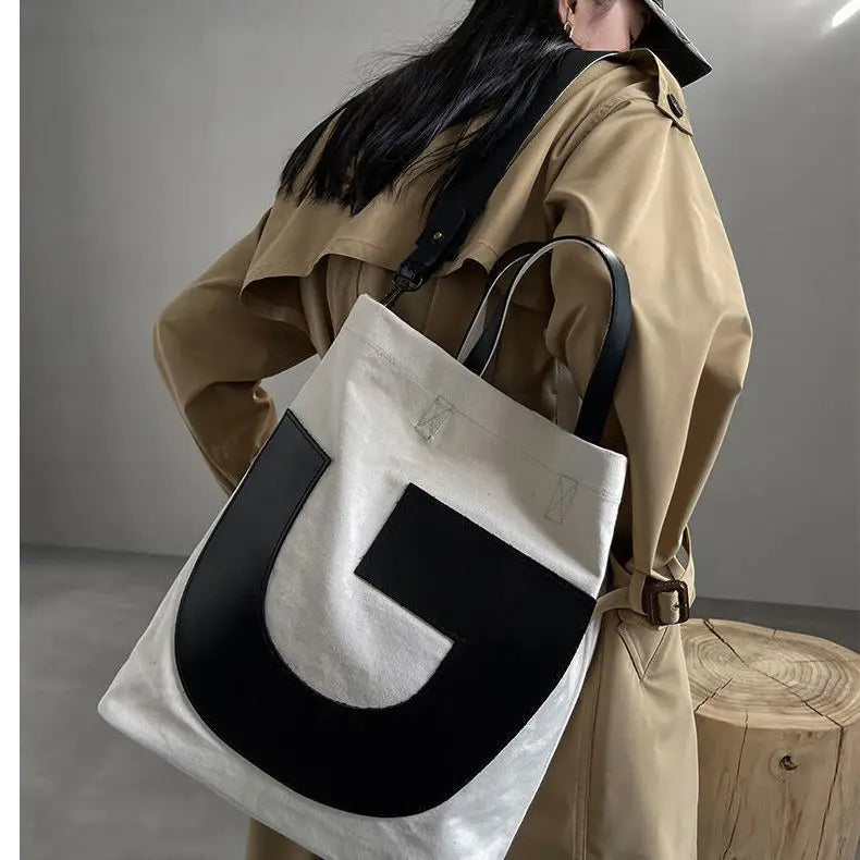 Canvas Bag Vintage Mori Girl Shoulder Handbag High Capacity Women Unisex