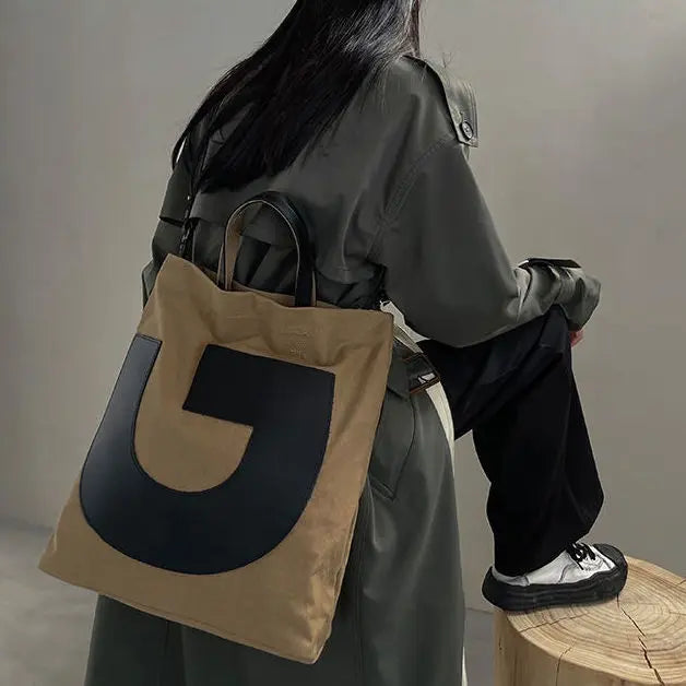 Canvas Bag Vintage Mori Girl Shoulder Handbag High Capacity Women Unisex