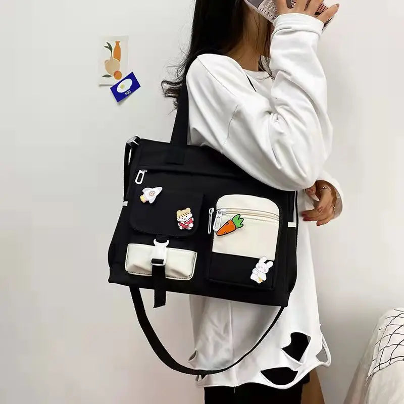 Canvas Bag Women's High-Value Handbag All-Match Shoulder Bag