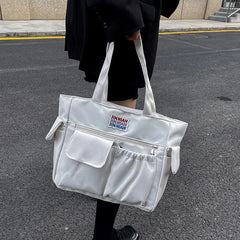 Canvas Shoulder Bag Japanese Large Capacity Handbag
