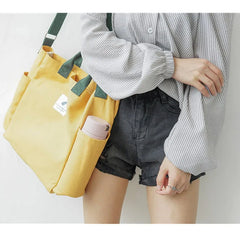 Women's Canvas Tote Bag for Shopping and Travel
