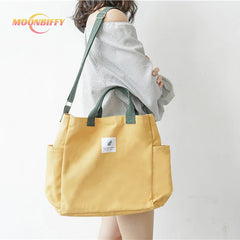 Women's Canvas Tote Bag for Shopping and Travel