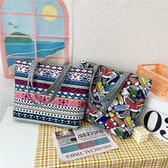 Canvas Bags Women Handbags Shoulder Bag Shopper Ladies Hand Bags Student Bookbag