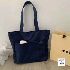 Women Shoulder Bag Canvas School Big Capacity Handbag Eco Reusable Tote Bag