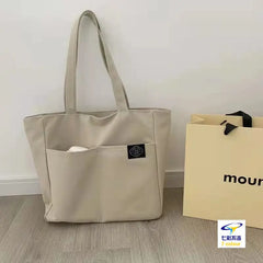 Women Shoulder Bag Canvas School Big Capacity Handbag Eco Reusable Tote Bag