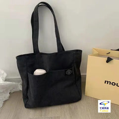 Women Shoulder Bag Canvas School Big Capacity Handbag Eco Reusable Tote Bag