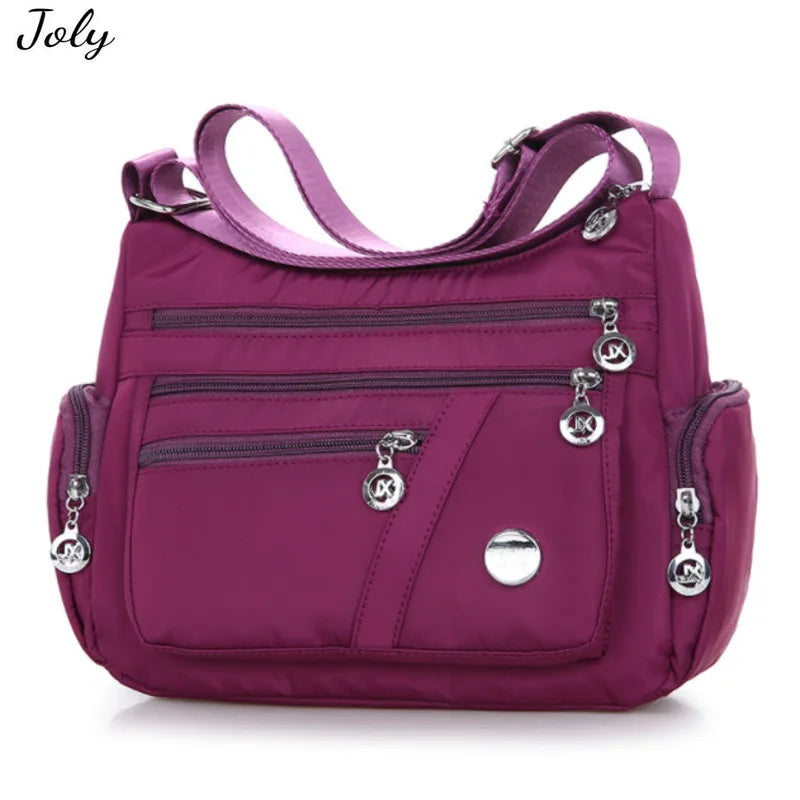 Canvas Crossbody Bag Women Casual Handbag Shoulder Nylon Lightweight Waterproof