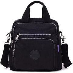 Canvas Shoulder Bag Backpack Nylon Messenger 3 in 1 Handbag