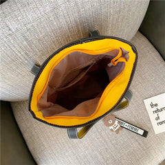 Canvas Big Bag Fashionable Style Messenger Bag Large Capacity Tote Bag