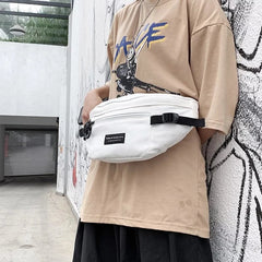 Big Casual Waist Bag Unisex Fanny Pack Streetwear Chest Bag