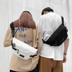 Big Casual Waist Bag Unisex Fanny Pack Streetwear Chest Bag