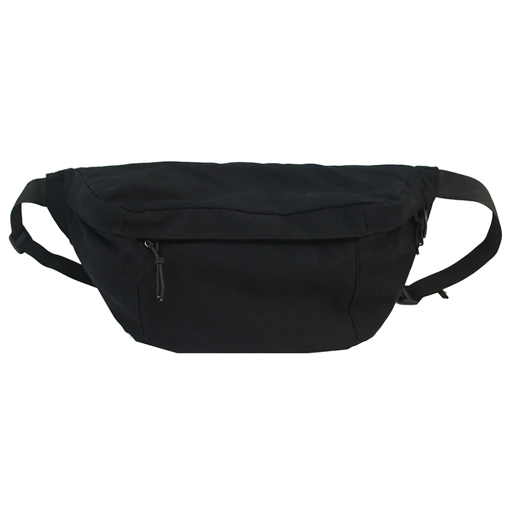 Canvas Casual Fanny Waist Bag Unisex Couple Street Zipper Crossbody Shoulder
