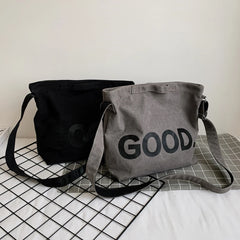 Casual Women's Shoulder Bags Retro Letter Printed Crossbody Bags