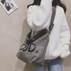 Casual Women's Shoulder Bags Retro Letter Printed Crossbody Bags