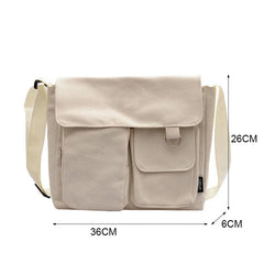 Canvas Cross Bag Youth Version Ladies Large Capacity Shoulder Bag