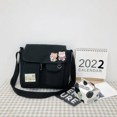 Canvas Cross Bag Youth Version Ladies Large Capacity Shoulder Bag