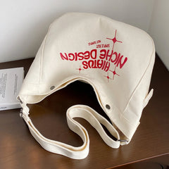 Vintage Canvas Crossbody Bag Large Capacity Travel Tote
