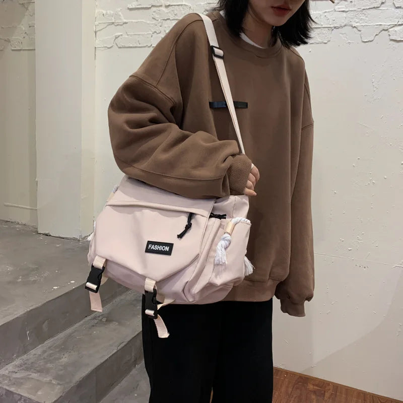Canvas Crossbody Bags for Men Women Large Capacity Handbags Shoulder Bag