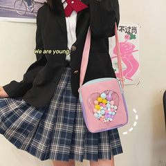 Canvas Crossbody Bag Small Wallet Flap Phone Shoulder Bag Ladies Handbag