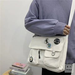 Canvas Crossbody Bags Women Casual Handbags Shoulder Bag Large Capacity