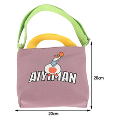 Canvas Crossbody Hand Bag Cartoon Women Handbags Zipper Purse
