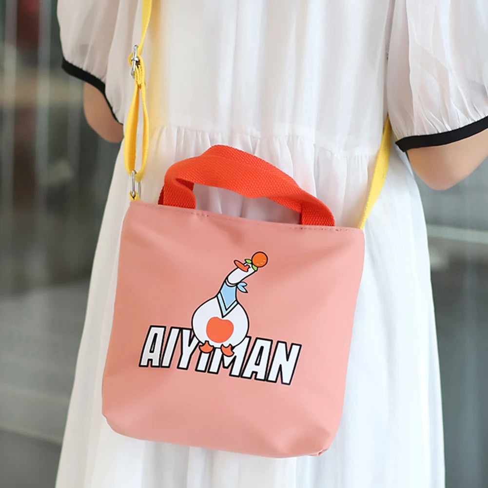 Canvas Crossbody Hand Bag Cartoon Women Handbags Zipper Purse