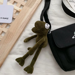 Canvas Diagonal Crossbody Bags Youth Small Handbags Shoulder Bag