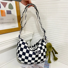 Plaid Hobos Shoulder Crossbody Bag for Women