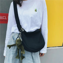Plaid Crossbody Bag for Women Shoulder Bag Solid Messenger Bag