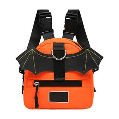 Canvas Dog Hiking Backpack Harness Bat Wing Small Puppy Saddle Bag