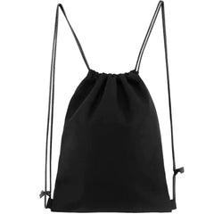 Canvas Drawstring Backpack Gym Bag Mushroom Pattern String Shoulders