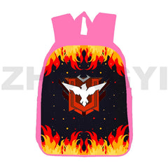 Canvas Fire Garena 3D Cartoon Backpacks 12/16 Inch Girls School Bag