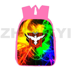 Canvas Fire Garena 3D Cartoon Backpacks 12/16 Inch Girls School Bag