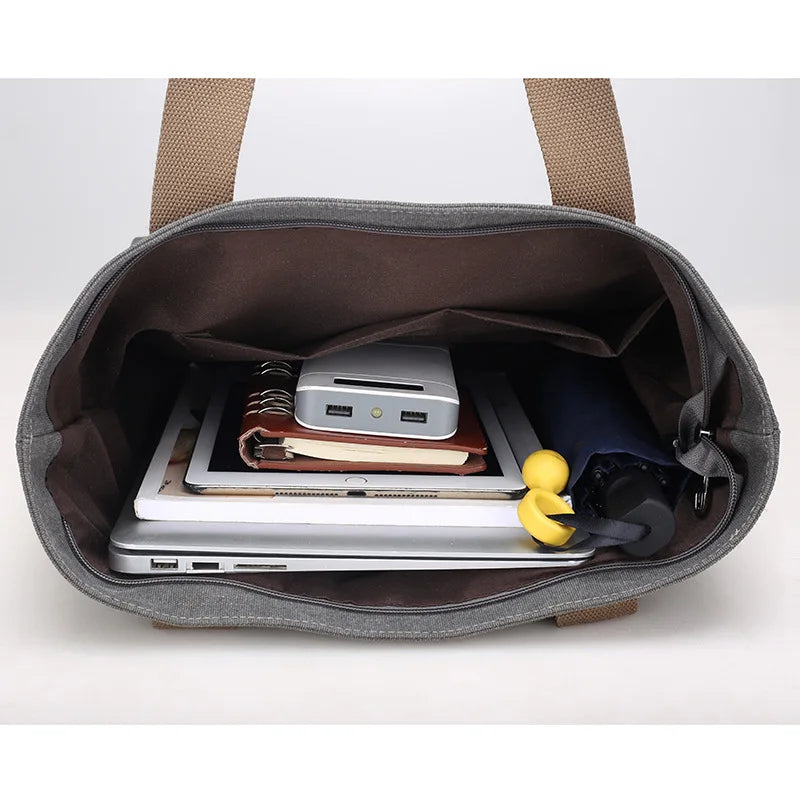 Canvas Shoulder Bag for Women Large Capacity Shopping Bag