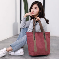 Canvas Shoulder Bag for Women Large Capacity Shopping Bag