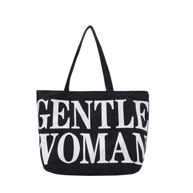 Canvas Handbags Shoulder Bags Large Capacity Ladies Travel Beach Shopping Bag