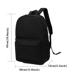 Canvas High School Bag Casual Cat Pattern Printed Men Backpack