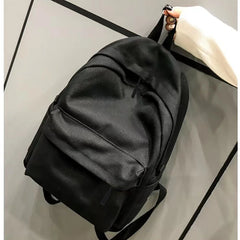 Canvas High School Bag Casual Cat Pattern Printed Men Backpack