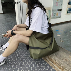 Canvas Japan Ins Bulk Schoolbag Student Handbag Shopping Bag Fitness Bag
