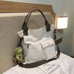 Canvas Ladies Handbag Shoulder Bag Version Buckle Ladies Crossbody Bag