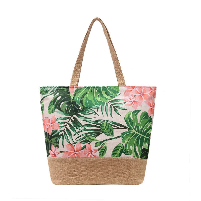Canvas Large One Shoulder Bag Multi-functional Soft Handbag