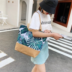 Canvas Large One Shoulder Bag Multi-functional Soft Handbag