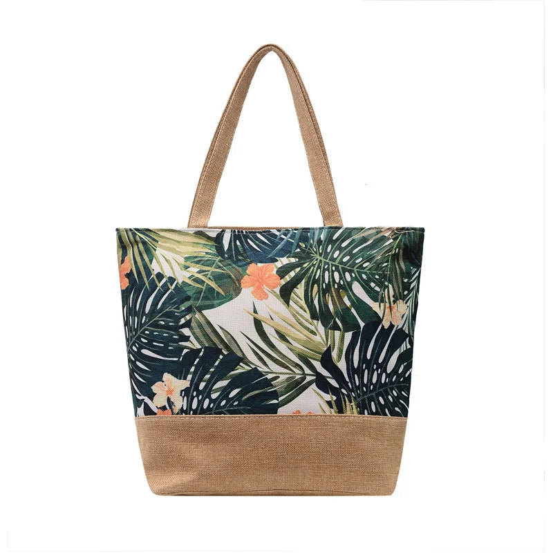 Canvas Large One Shoulder Bag Multi-functional Soft Handbag