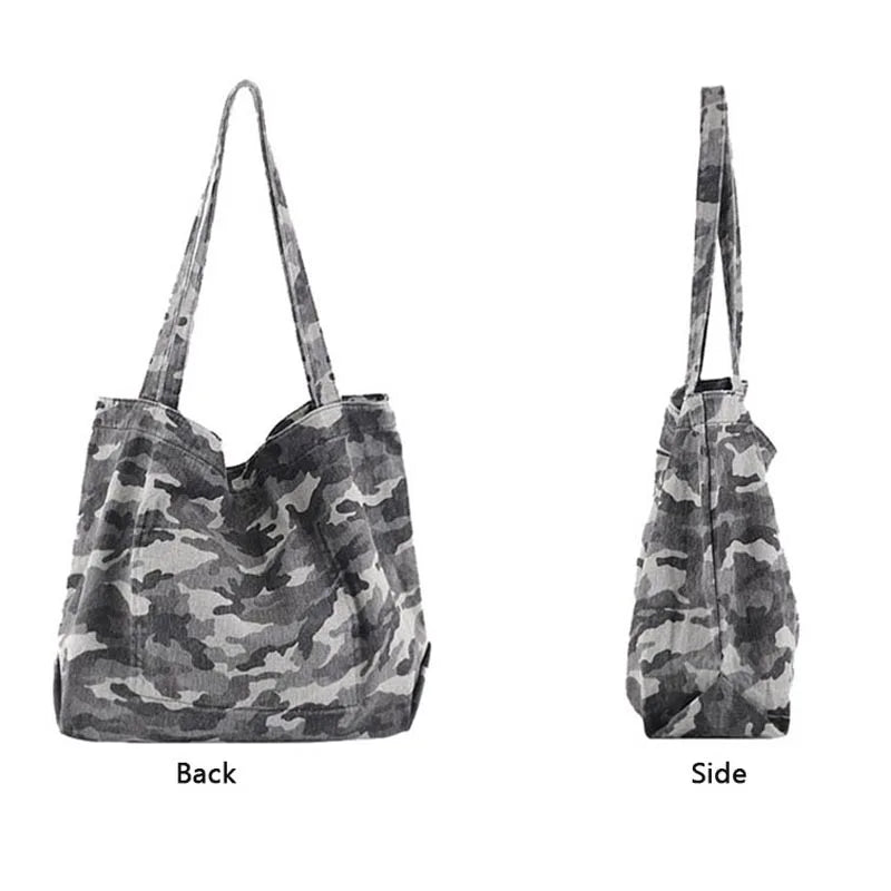 Camouflage Shoulder Bag Women Casual Tote Shopper Female Handbag