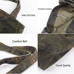 Camouflage Shoulder Bag Women Casual Tote Shopper Female Handbag