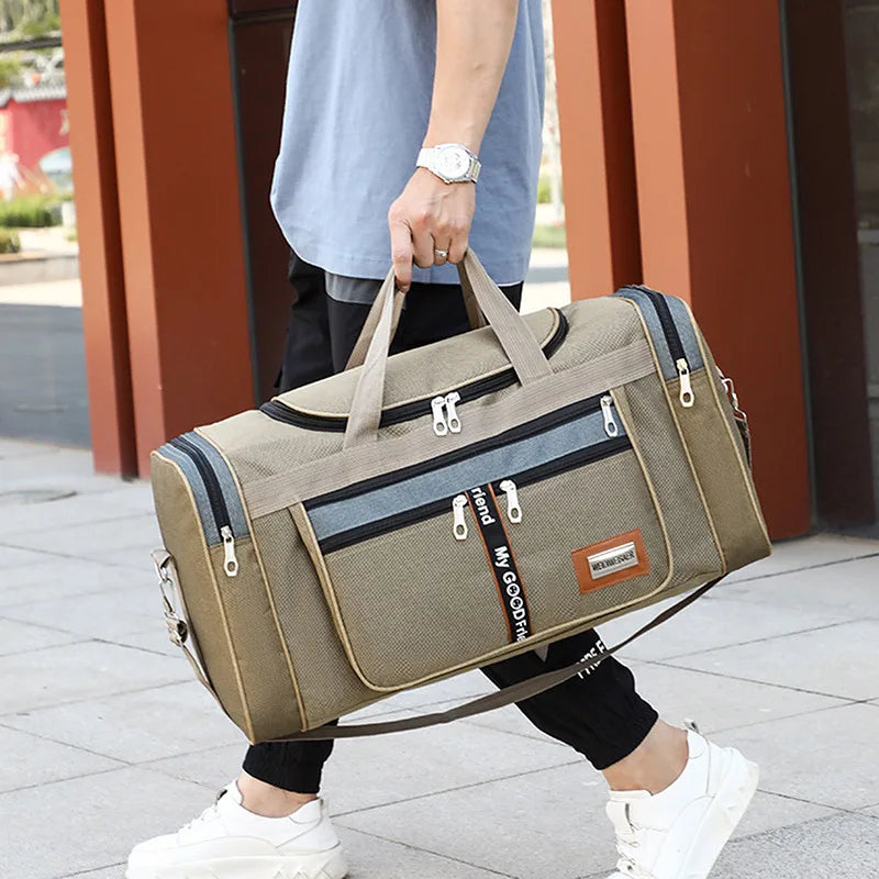 Canvas Travel Bag Outdoor Carry Luggage