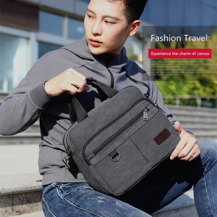 Canvas Vintage Shoulder Bag Crossbody Messenger Casual Business Travel Handbag
